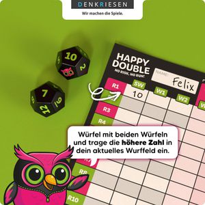 Produktbild für Würfelspiel Denkriesen HD5001, Happy Double - No Risk, No Run