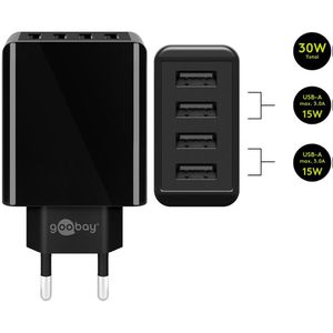 Produktbild für USB-Ladegerät Goobay 44953, 30 Watt