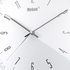 Produktbild für Wanduhr Mebus 18950, Kunststoff, analog, Quarzuhr