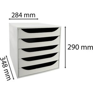 Produktbild für Schubladenbox Exacompta 229606D, Ecobox, A4