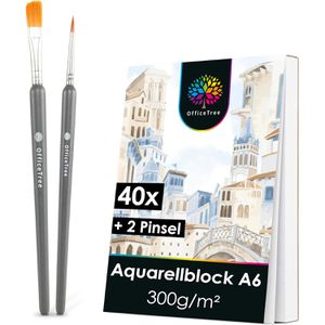 Produktbild für Aquarellpapier OfficeTree 4789, Block, A6