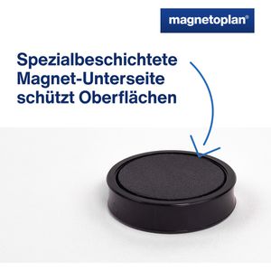 Produktbild für Magnete Magnetoplan Ergo Medium, schwarz