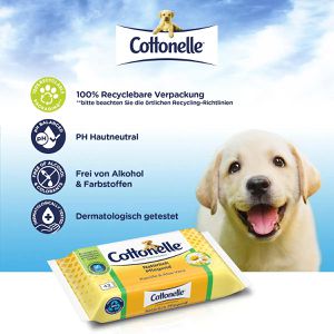 Produktbild für Feuchtes-Toilettenpapier Cottonelle Natürlich Pflegend