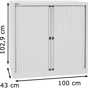 Produktbild für Rollladenschrank Bisley ET410102S, aus Metall