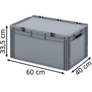 Produktbild für Eurobox AUER ED 64/32, grau, 66 Liter
