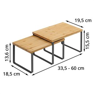 Produktbild für Küchenregal Songmics KCS02NB, braun, 2er Set