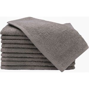 Handtuch Zollner Amalfi Set, taupe, 30 x 50 cm
