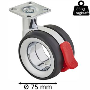 Produktbild für Möbelrolle SO-TECH 133232, mit Anschraubplatte