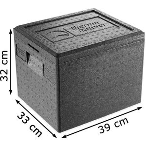 Produktbild für Thermobox thermohauser schwarz, 22 Liter