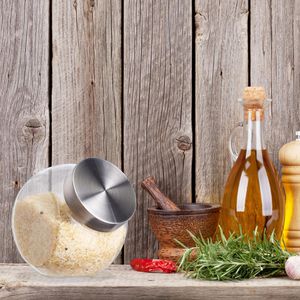 Produktbild für Vorratsglas Relaxdays 10028002 mit Edelstahldeckel