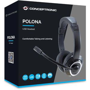 Produktbild für Headset Conceptronic POLONA01B Stereo