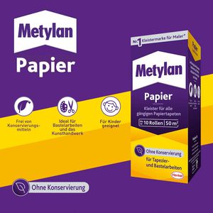 Produktbild für Tapetenkleister Metylan MPP40, Papier
