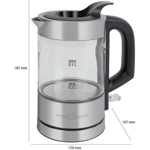 Produktbild für Wasserkocher Proficook PC-WKS 1228 G, transparent