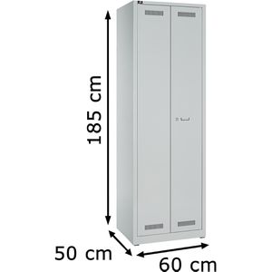 Produktbild für Mehrzweckschrank Bisley-Light GL06AZ245, abschließbar, grau