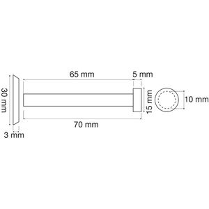 Produktbild für Garderobenhaken SO-TECH Talea, 126590, silber