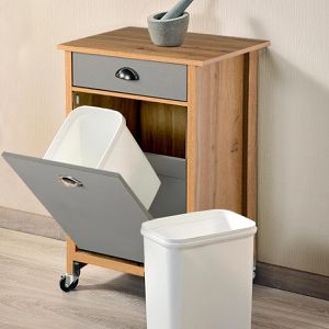 Produktbild für Küchenwagen Kesper 25528, grau / eiche