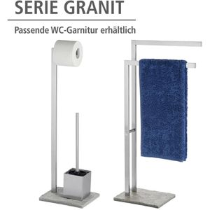 Produktbild für Handtuchhalter Wenko Granit 20603100, silber