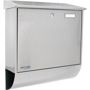 Produktbild für Briefkasten Rottner T06330, Expo Inox, silber, aus Edelstahl
