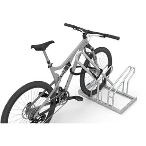 Produktbild für Fahrradunterstand WSM Leipzig L14 GE2302, grauweiß, aus Metall