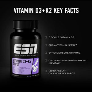 Produktbild für Vitamin-D ESN Depot, 120 Kapseln