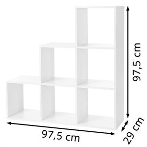 Produktbild für Bücherregal Vasagle LBC63WT, weiß