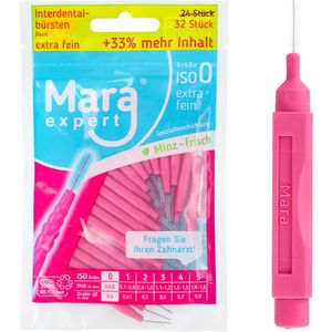 Interdentalbürsten Mara-Expert Basic Pink Minze, ISO-Größe 0