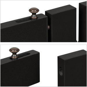 Produktbild für Kaminschutzgitter Relaxdays faltbar, mit Tür