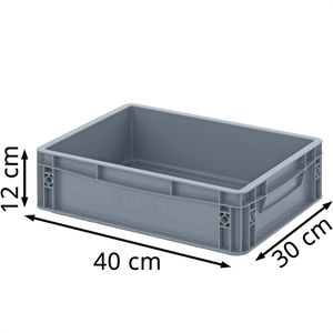 Produktbild für Eurobox AUER EG 43/12 HG, grau, 10 Liter