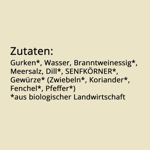Produktbild für Gemüsekonserve Alnatura Gewürzgurken, in Branntweinessig, BIO