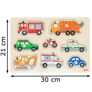 Produktbild für Motorikspielzeug Goki 57996, Verkehrsmittel