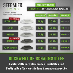 Produktbild für Schaumstoff Seebauer-Living Medium RG 35/40, mittelfest