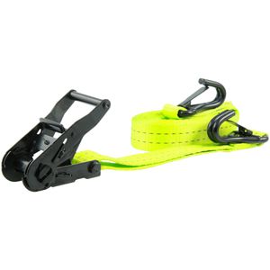 Produktbild für Spanngurt Sandax 300, grün, mit J-Haken &amp; Ratsche