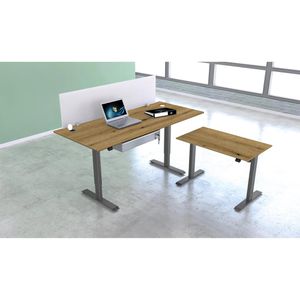 Produktbild für Schreibtisch Kerkmann Move 1, eiche / silber