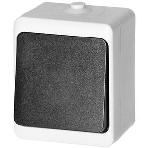 Produktbild für Lichtschalter Orno Aquatic Mini, schwarz, weiß