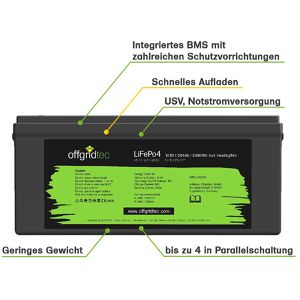 Produktbild für LiFePO4-Akku Offgridtec 12,8/300, 304 Ah