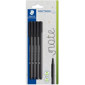 Fineliner Staedtler Triplus 334-9 BK4