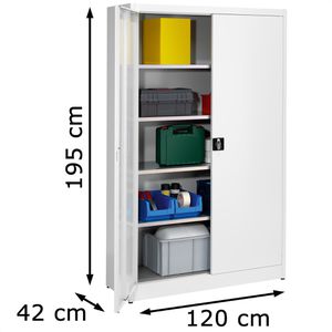 Produktbild für Werkzeugschrank Mauser MKSTS12/3/19, aus Metall, lichtgrau