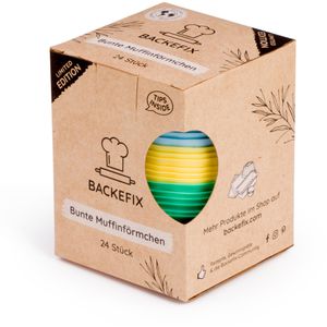 Produktbild für Muffinförmchen Backefix MCB24, wiederverwendbar, aus Silikon