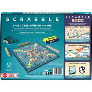 Produktbild für Brettspiel Mattel JGR62, Scrabble Original 2 in 1