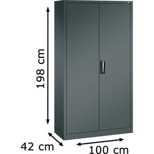 Produktbild für Magazinschrank CP-Möbel Serie 13, anthrazit