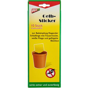 Gelbtafeln Reinex Gelbsticker 1371, 5 x 10 cm, zum Stecken