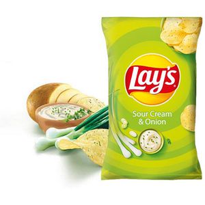 Produktbild für Chips Lays Sour Cream &amp; Onion