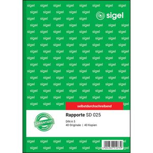 Produktbild für Rapportbuch Sigel SD025, A5
