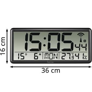 Produktbild für Wanduhr Hama Jumbo, Kunststoff, digital, Funkuhr
