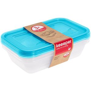 Frischhaltedose Keeeper fredo fresh blau, aus Kunststoff