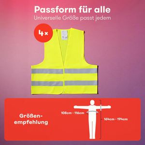 Produktbild für Warnweste PURAHELP Auto, gelb