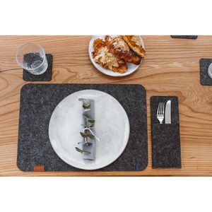 Produktbild für Bestecktaschen Miqio dunkelgrau-anthrazit