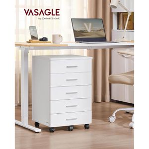 Produktbild für Rollcontainer Songmics OFC081W01, aus Holz, weiß