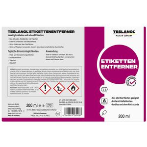 Produktbild für Etikettenlöser Teslanol Etikettenentfernerspray