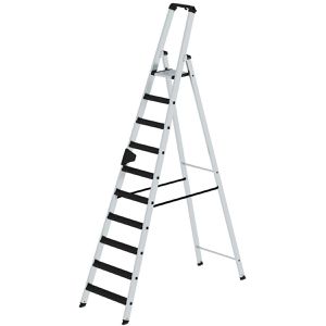 Stehleiter MUNK 42110, nivello-Leiterfüße, mit Plattform